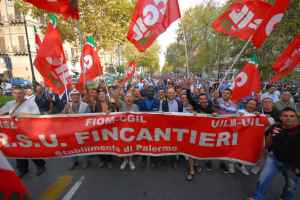 MANIFESTAZIONE FINCANTIERI.
